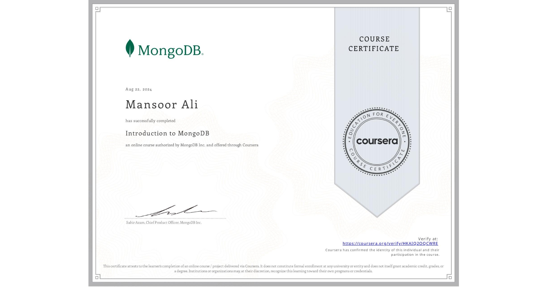 Introduction to MongoDB